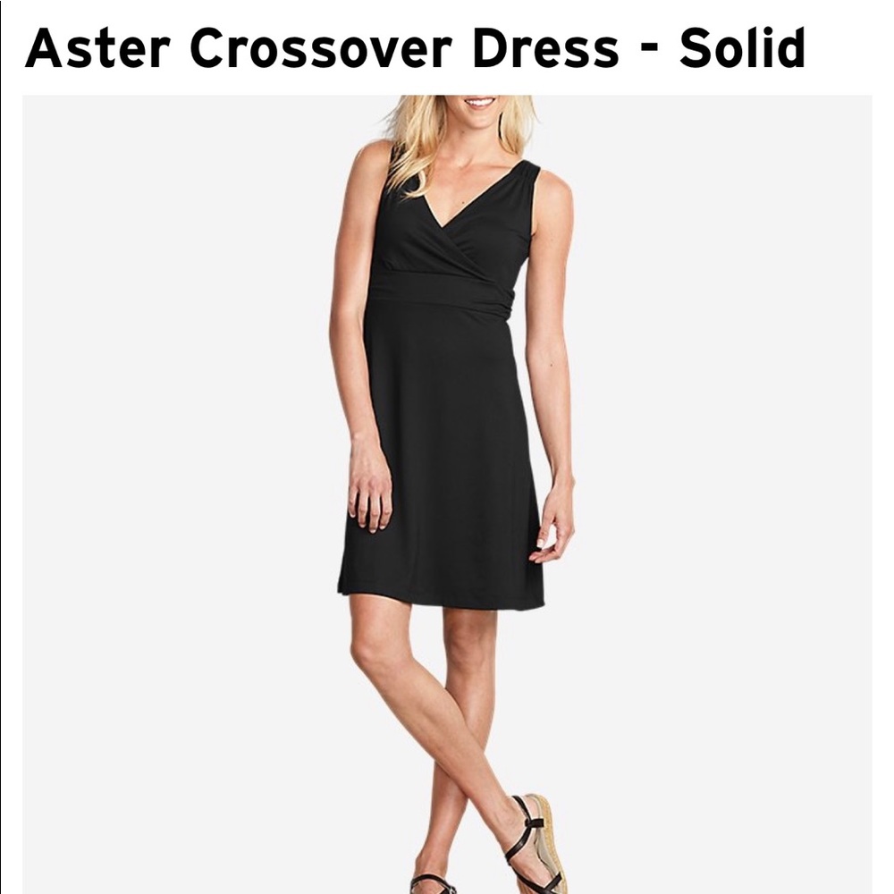 Eddie Bauer Aster Crossover Dress L turquoise